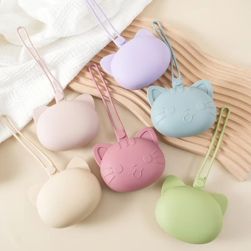 Color Kids 1PC Baby Pacifier Storage Box Nipple Holder Portable Infant Soother Container Silicone Food Grade Nipple  Accessories